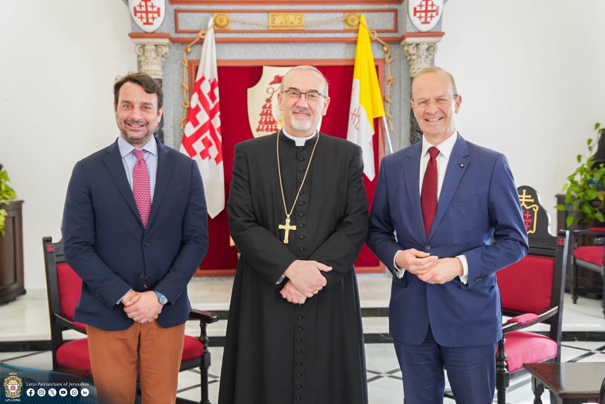 Order of Malta Grand Hospitaller met Latin Patriarch of Jerusalem