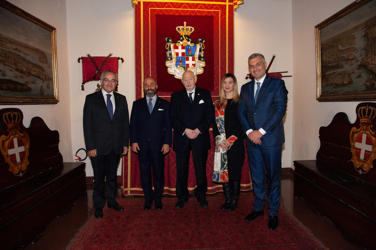 Courtesy visit of the Speaker of the Albanian Parliament at the Magistral Palace