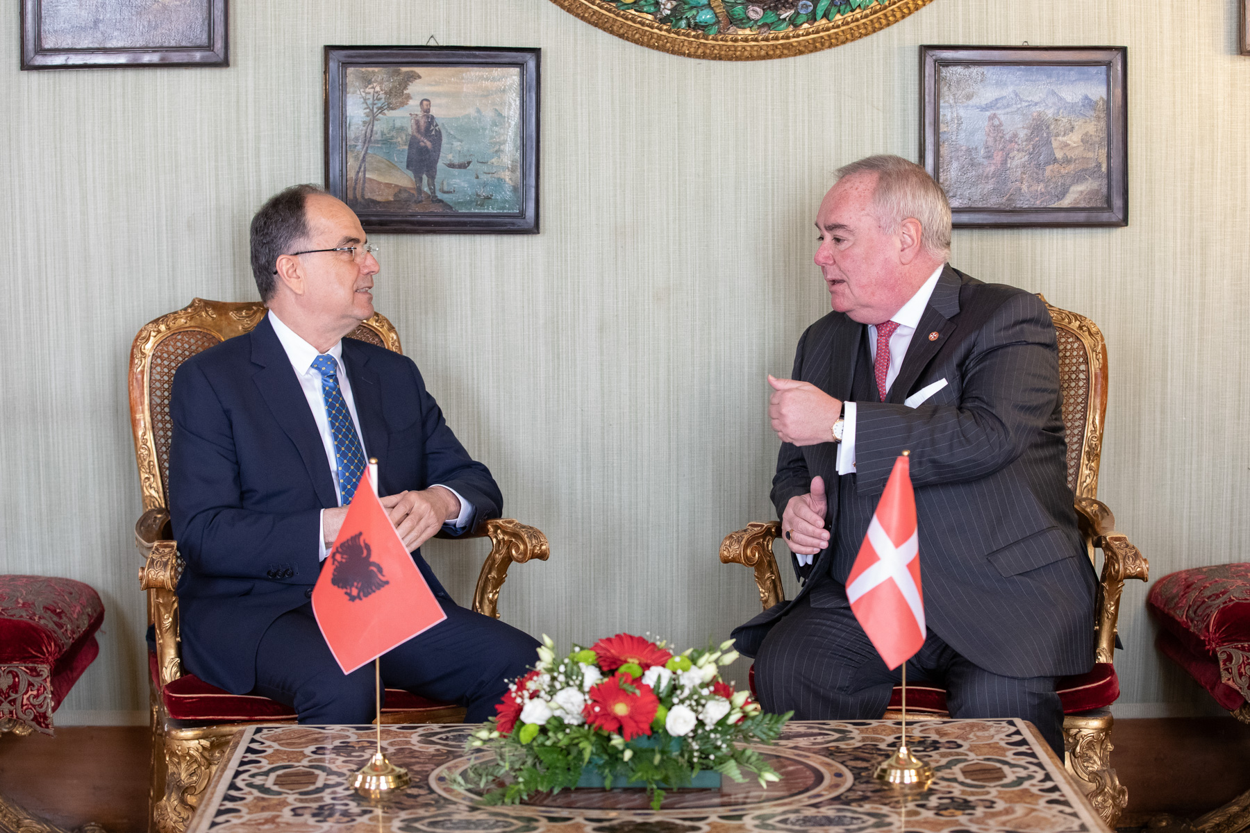 Vizitë zyrtare e Presidentit Shqiptar në Urdhrin e Maltës