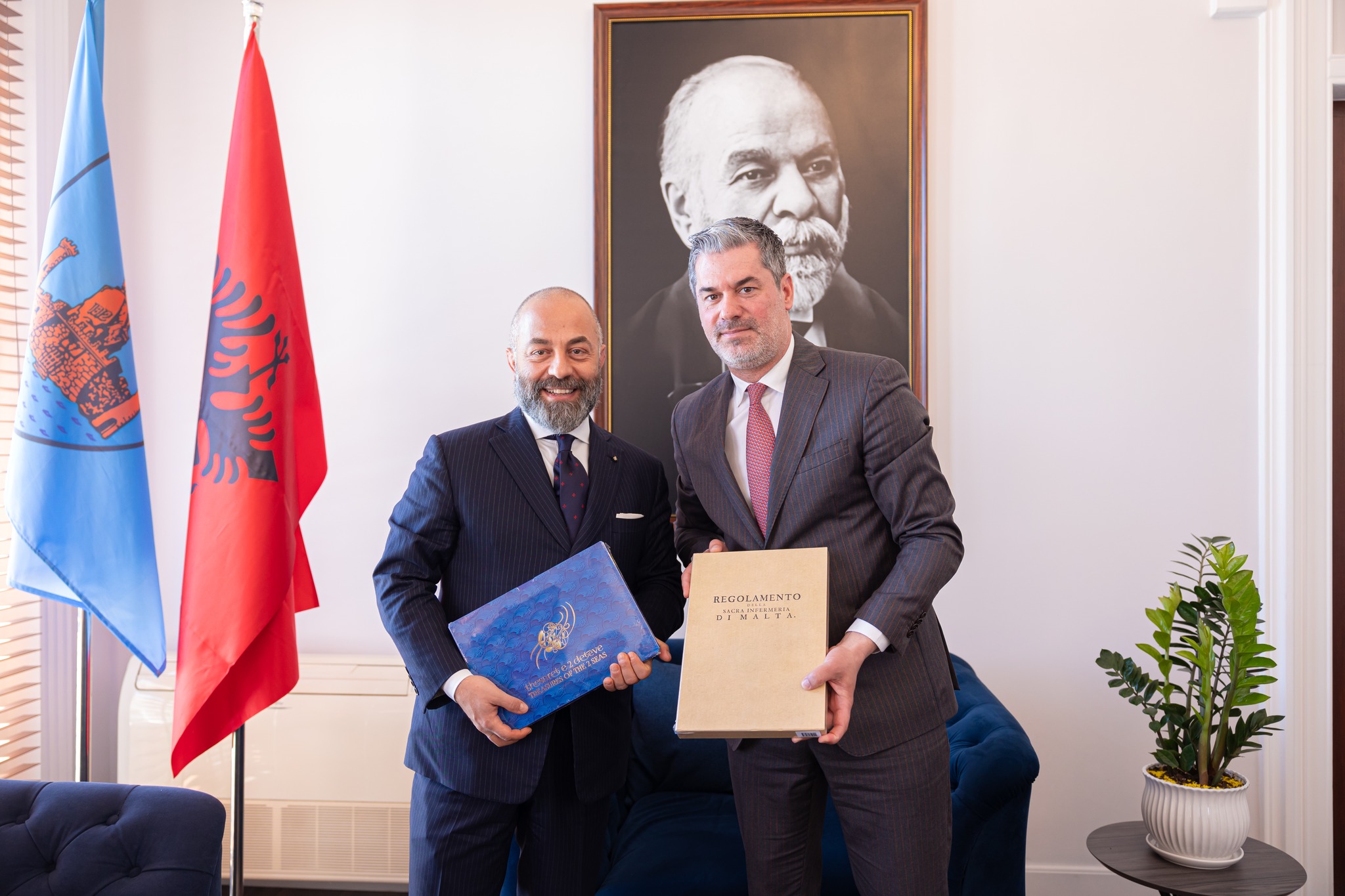 Visit of the Ambassador of the Order of Malta to the Mayor of Vlora Ermal Dredha