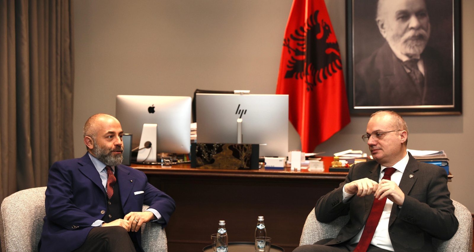 Ambassador Palumbo Visits the Minister for Europe and Foreign Affairs of Albania Igli Hasani