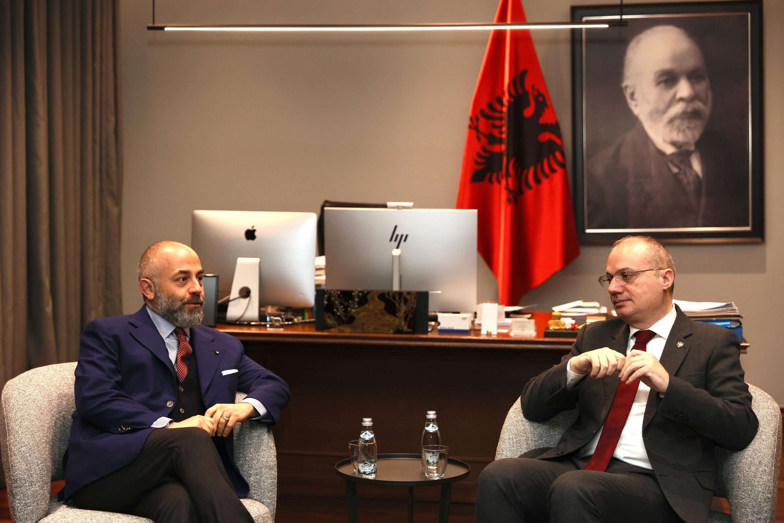Ambassador Palumbo Visits the Minister for Europe and Foreign Affairs of Albania Igli Hasani