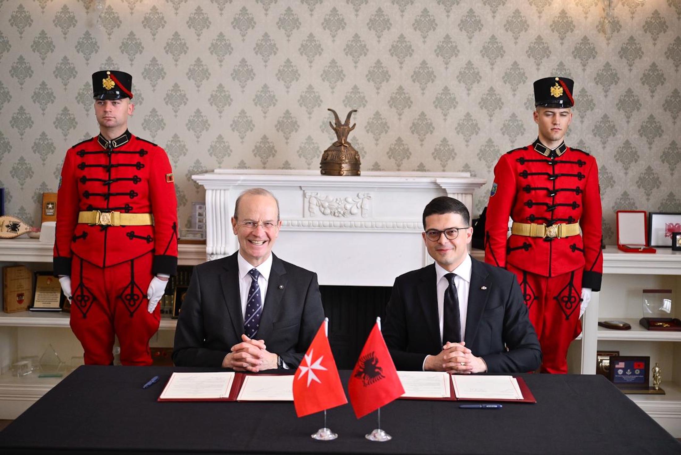 Visit of the Grand Hospitaller of the Sovereign Order of Malta, Josef Blotz, to Albania